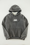 Anthracite Oversized / Wide Cut Hooded Pale Effect Back Printed Sweatshirt Tmnaw24Sw00141 - 2