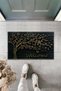 Digital Printed Tree Patterned Welcome Written Decorative Door Mat - 4