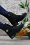 4250 Buckle Detailed Comfortable Warm Lining Non-Slip Sole Women's Boots