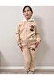 Girl's tracksuit set / 3 thread raised hoodie set / zippered hoodie tracksuit set - 2