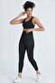 Tightening High Waist Agraphed / Clasp Leggings - 3