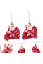 3 Pieces Biker Santa Claus Pine Tree Ornament Party Christmas Tree Decorations