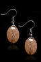 Certified Oval Cut Smoky Quartz Stone Earrings