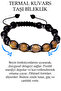 Certified Brown Thermal Quartz Onyx Stone Bracelet