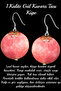 Certified Rose Quartz Stone Natural Stone Earrings - 1st quality