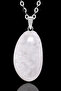 Certified Timbil Model Crystal Quartz Stone Necklace - With Silver Apparatus