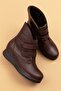 Women's Genuine Leather Easy Wear Mother Boots with Fur Inside Ell.7100 - 3