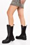 Genuine Leather Flexible Rider Boots with Latex Back Anl.2708 - 7