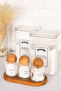 2-Piece Colorful and White Detergent Set and 3-Piece Glass Ball Lid with Stand Ear/Cotton/Makeup Bathroom Set - 3