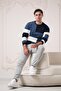 Slimfit Zero Design Collar Patterned Cotton Men's Sports Sweater - 2