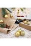 Set of 12 Gold 4 cm Christmas Balls, Christmas Balls, Pine Tree Balls, Ornament Balls