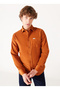 Regular Fit Brown Men's Shirt W5A14Ah29 Single Pocket Shirt