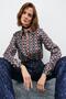Women's Green Patterned Shirt - 2