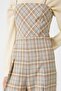Women's Gray Plaid Jumpsuit - 5