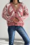 Powder Standard Size V-Neck Buttoned Knitted Cardigan - 4