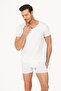 5 Pieces, 100% Cotton, V-Neck, Short Sleeve, Men's Undershirt & T-shirt - 2