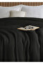 100% Cotton Jacquard Anthracite Bedspread 160x240cm - 2