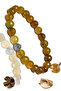 Certified Faceted Aaa+ Dragon Green Yellow Agate Stone Bracelet - With Silver Device - 2
