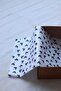 White Tissue Paper with Black Heart Tissue Paper 10 Pieces - 2