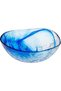96550 Glass 7 Piece Linden Batik Blue Compote Bowl Set - 4