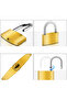 63 mm Outdoor Stainless Steel Ring High Security Durable Yellow Padlock Garage Garden Door - 2