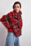 Red Scottish Patterned Plaid Scarf
