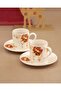 Golden bell gilded coffee cup set for two - 3