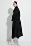 Women's Black Coat - 4