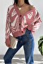 Powder Standard Size V-Neck Buttoned Knitted Cardigan - 6