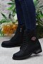 4250 Buckle Detailed Comfortable Warm Lining Non-Slip Sole Women's Boots - 4
