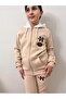 Girl's tracksuit set / 3 thread raised hoodie set / zippered hoodie tracksuit set