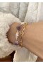 Pearl natural stone women's 3-piece combination bracelet