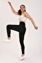 Terleten High Waist Agraphed / Clasp Thermal Sauna Leggings - 4