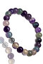 Certified Aaa+ Quality Fluorite Stone Bracelet - With Silver Device - 2