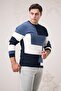 Slimfit Zero Design Collar Patterned Cotton Men's Sports Sweater - 3