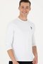 BASE. Polo AssnMen's White Basic Crew Neck Sweatshirt G081SZ082.000.1638990