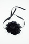 Kumaş Choker Gül Kolye - 3