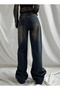 Y2K RECYCLED BAGGY POCKET JEAN PANTS - 4