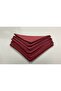 Claret Red Fabric Napkin Special Stitched 6-Piece Napkin Set