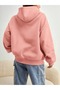 Women's Pink Malibu Printed Hooded Hoodie Sweatshirt - 2