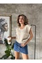 Knitical Textile Women's Soft Textured Square Collar Knitwear Sweater - Vest - 3