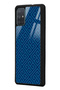 Glossy Phone Case for Samsung A71 Blue Motif Design - 2