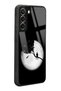 Samsung S22 Plus Glossy Phone Case with Moon Gazing Design - 2