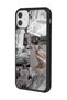 iPhone 12 Silver Sticker Design Glossy Phone Case - 2