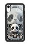 iPhone Xr White Lucky Panda Design Glossy Phone Case