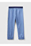 Navy Blue Girl's Long High Waisted Sweatpants 32N4CF03V