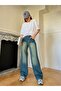 Tint Washed Aesthetic Baggy Wide Leg Jeans - 2