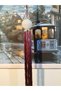 Purple Colored Curtain Accessory - Pendant Lamp, Center Ornamental Tassel, Glass Ornament