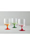 Aloha Glass 3-Piece Cup - Green, Red and Orange