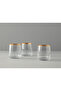 Koza Glass 3-Piece Soft Drink Glass Gold - 2